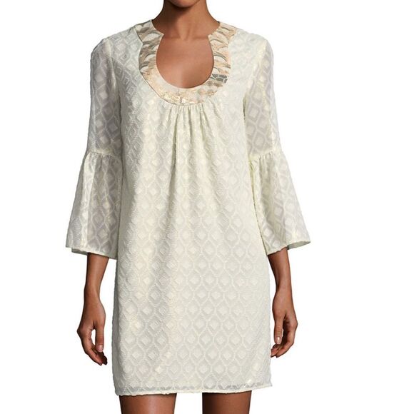 Trina Turk Dresses & Skirts - TRINA TURK Foiled Hexagon Swirl Jacquard Mini Dress -Sz 6